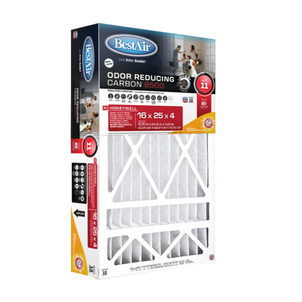 16x25x4 Odor Reducing Carbon 8500 w/ ARM & HAMMER® Baking Soda - Image 3