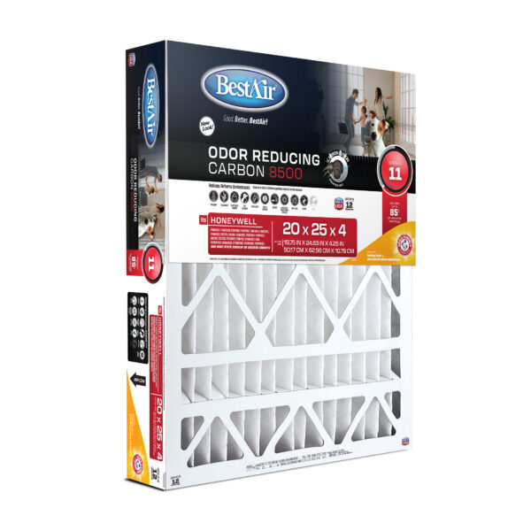 20x25x4 Odor Reducing Carbon 8500 w/ ARM & HAMMER® Baking Soda - Image 3