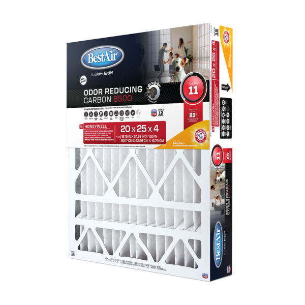 20x25x4 Odor Reducing Carbon 8500 w/ ARM & HAMMER® Baking Soda - Image 2
