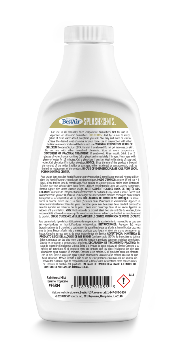 BestAir Splash Scents® Rainforest Mist - Image 2